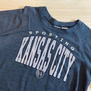 Concepts Sport Sporting‎ Kansas City MLS Womens Raglan Sweatshirt Blue Medium